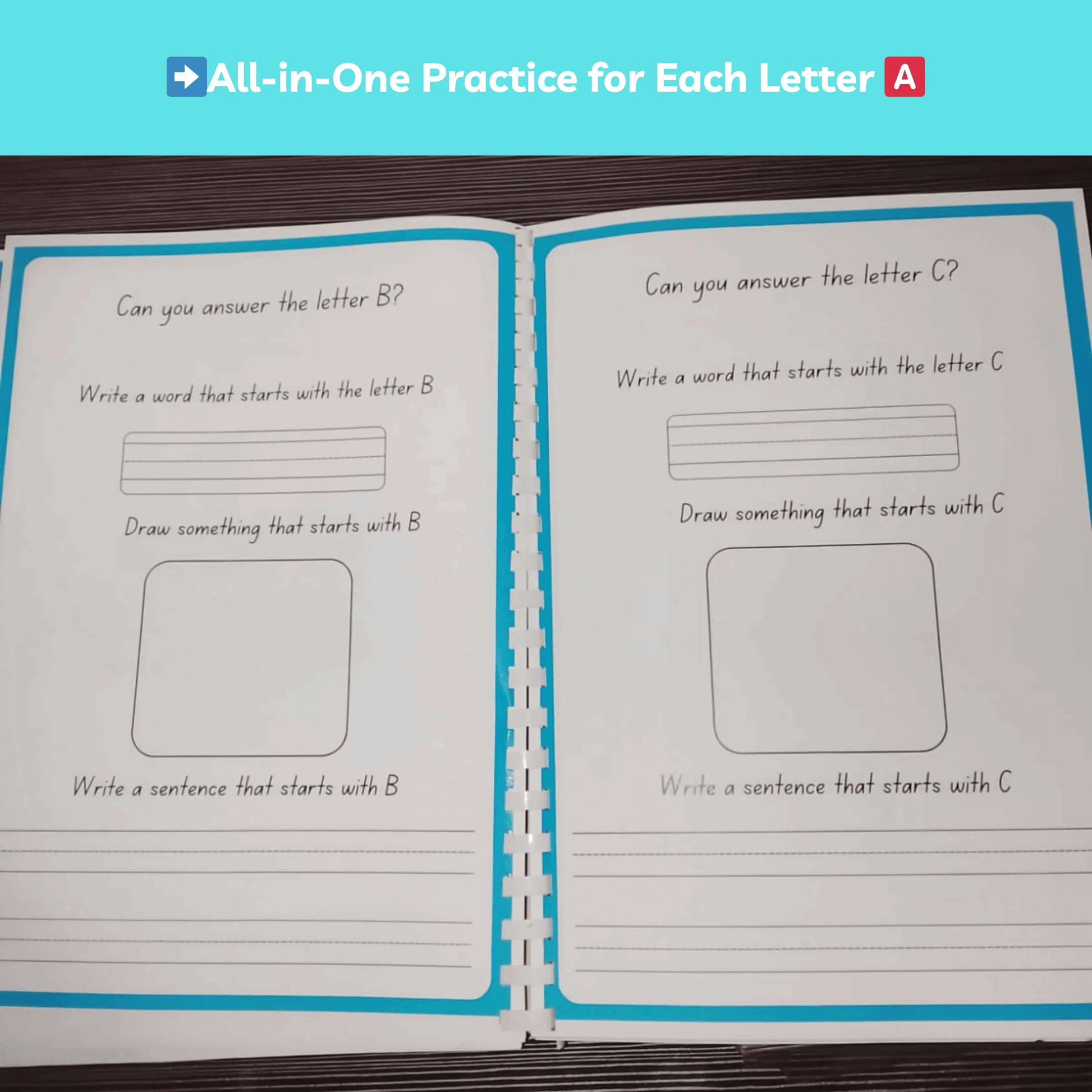 Complete Alphabet Learning Worksheets for Kids – 313 Pages Printable ABC Tracing & Handwriting Practice (Digital PDF Download) kidyjoy