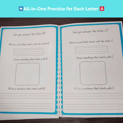 Complete Alphabet Learning Worksheets for Kids – 313 Pages Printable ABC Tracing & Handwriting Practice (Digital PDF Download) kidyjoy