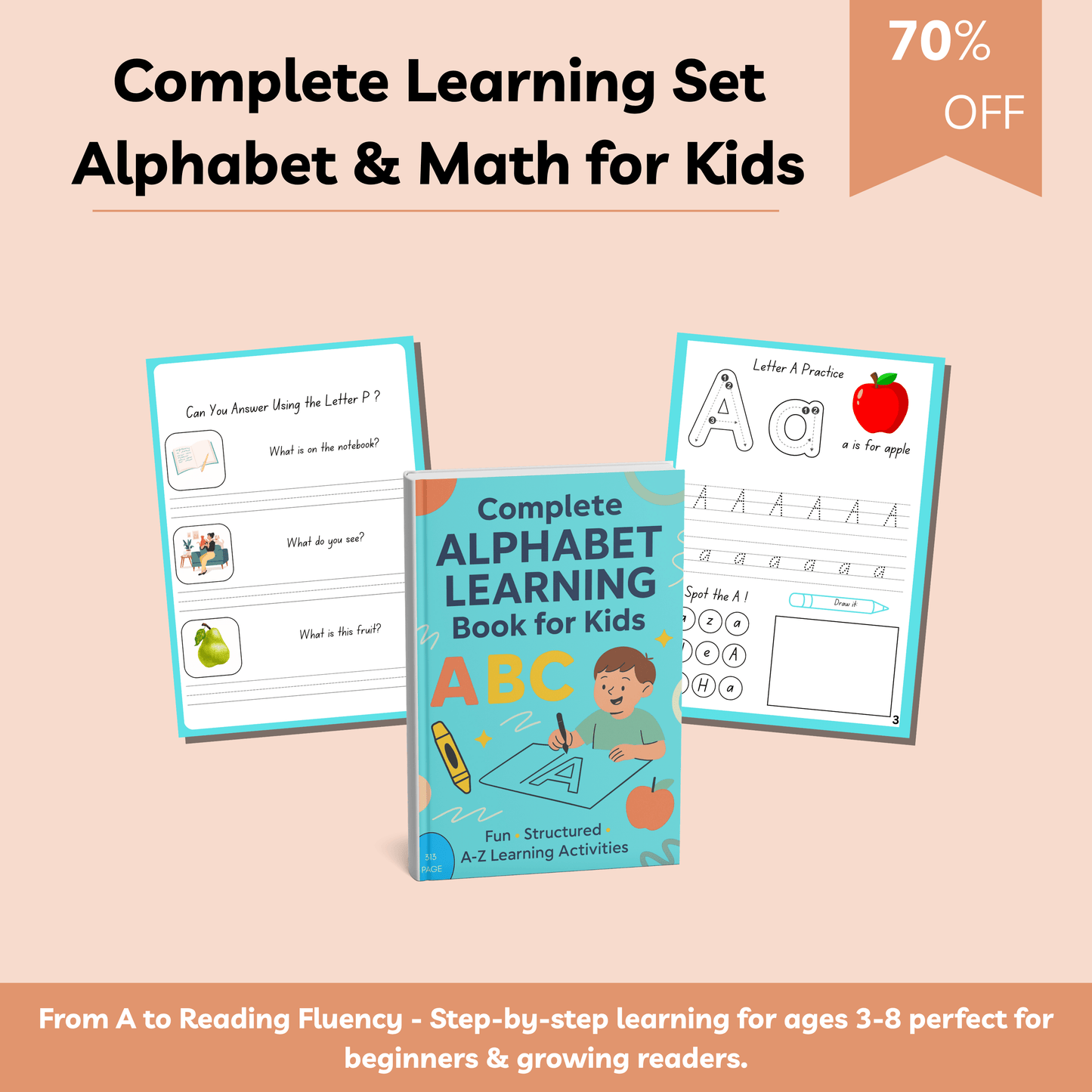 The Complete Learning Bundle for Kids | Alphabet & Math Worksheets + Tracing, Counting, Phonics & Fun Activities | 400+ Pages + Free Storybook Gift