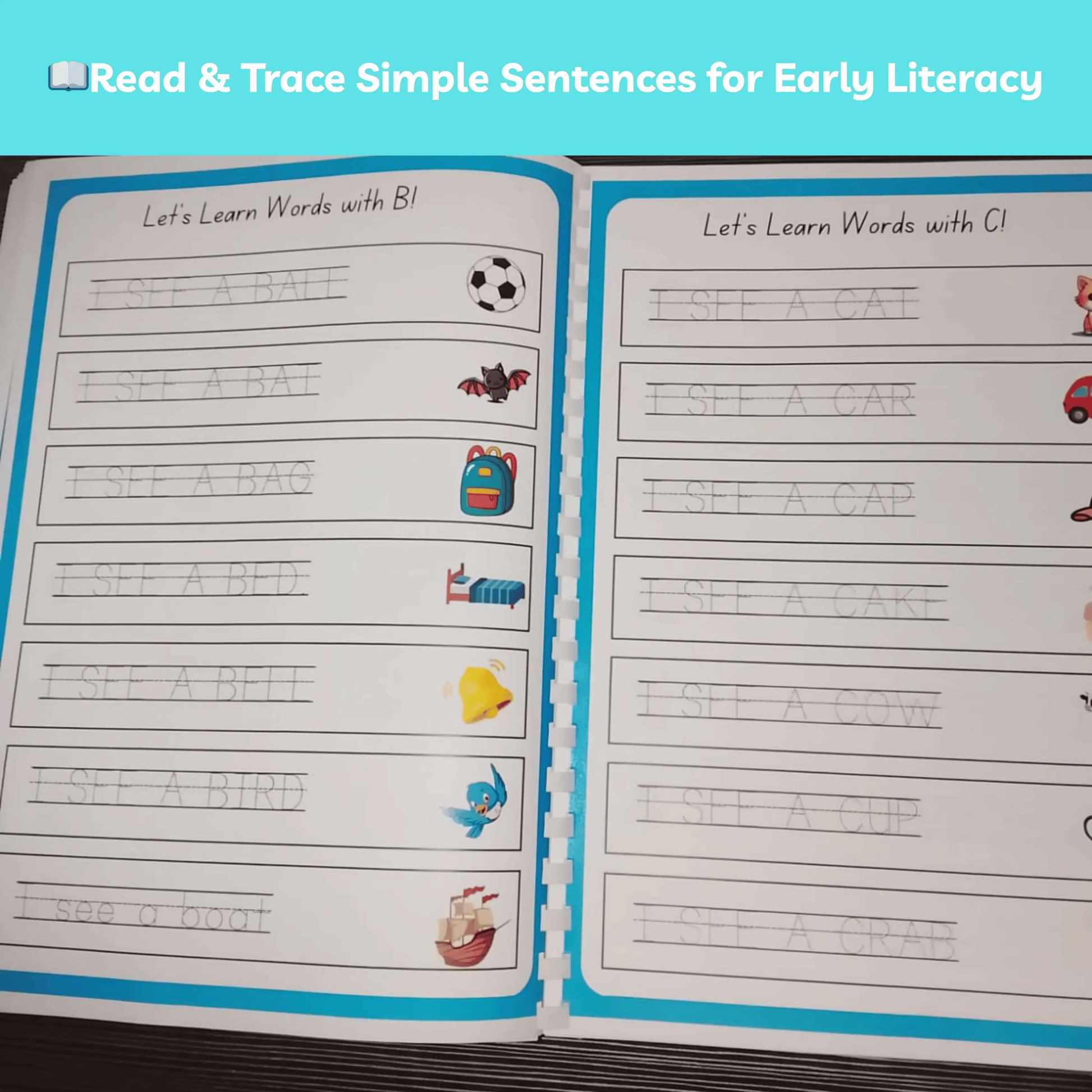 Complete Alphabet Learning Worksheets for Kids – 313 Pages Printable ABC Tracing & Handwriting Practice (Digital PDF Download) kidyjoy