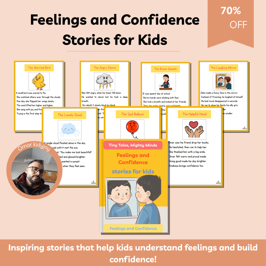 Feelings and Confidence Stories for Kids | 9 Inspiring Short Stories About Emotions, Courage & Self-Belief | Printable Storybook for Ages 3–8