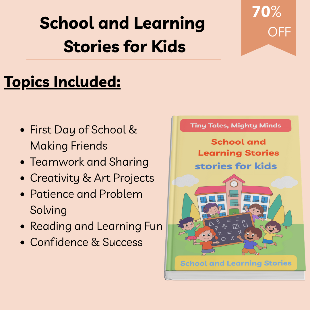 School and Learning Stories for Kids | 10 Inspiring Short Stories About Teamwork, Confidence & Creativity | Printable Storybook for Ages 3–8