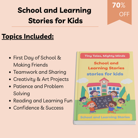 School and Learning Stories for Kids | 10 Inspiring Short Stories About Teamwork, Confidence & Creativity | Printable Storybook for Ages 3–8