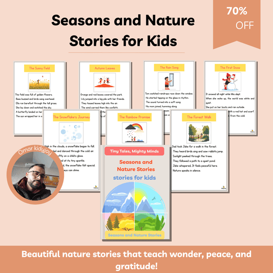 Seasons and Nature Stories for Kids | 10 Magical Short Stories About the Beauty of Nature, Gratitude & Discovery | Printable Storybook for Ages 3–8