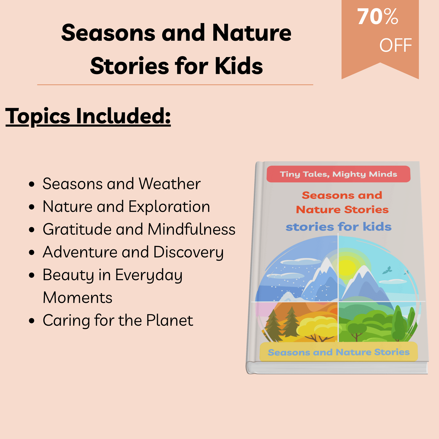Seasons and Nature Stories for Kids | 10 Magical Short Stories About the Beauty of Nature, Gratitude & Discovery | Printable Storybook for Ages 3–8