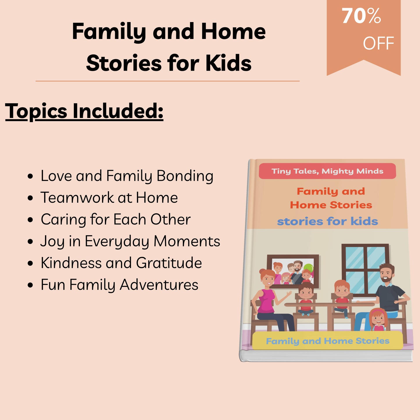 Family and Home Stories for Kids | 10 Heartwarming Short Stories About Love, Teamwork & Togetherness | Printable Storybook for Ages 3–8